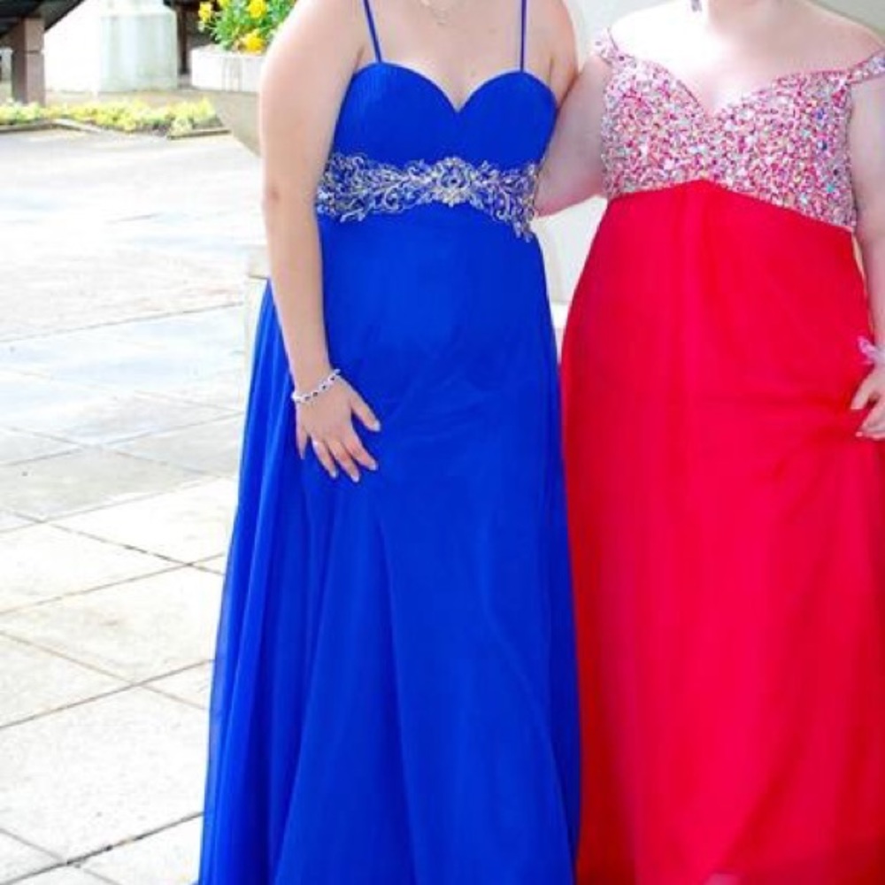 Blue Prom/pageant dress - Picture 1 of 3